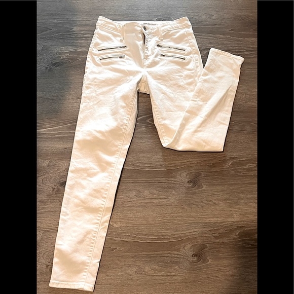 Mossimo White High Rise Skinny sz 4 - Picture 2 of 4